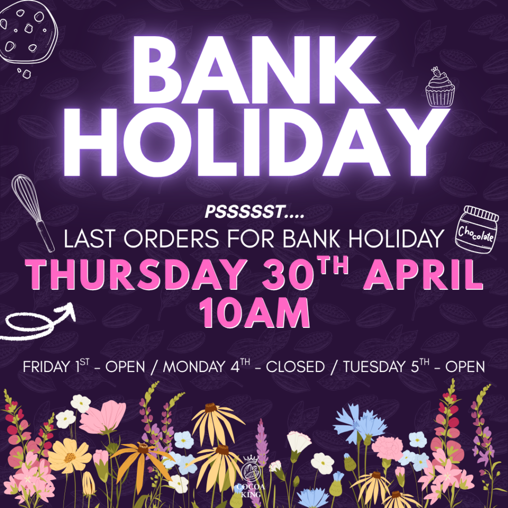 BANK HOLIDAY OPENING