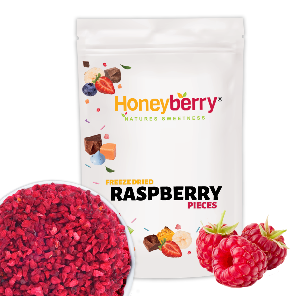 Dehydrated Raspberry Chocolate FD Raspberry Pieces 250g - Cocoa King